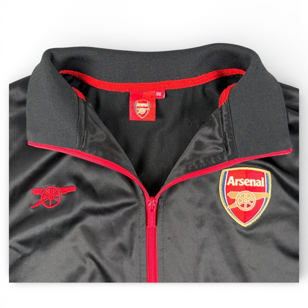 Official AFC Arsenal Football‎ Club Jacket Mens XXL Black Red Full Zip Track - Picture 6 of 12